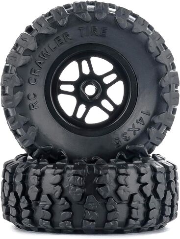 for Axial SCX30 Upgrade Wheels & Tires – 0.7" Brass Rim with Offset for Ford Bronco, Jeep Wrangler, Chevrolet K10 RC Rock Crawler Accessories 4pcs/Set in Saudi Arabia
