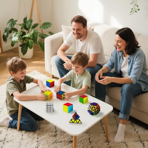 Speed Cubes 8 Pack Magic Puzzle Cube Collection for Kids & Adults in Kuwait