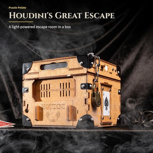 Puzzle Potato Houdini's Great Escape - Light-Powered Puzzle Box for Adults in Kuwait