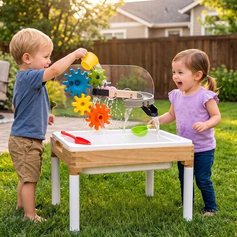 Woodtoe Water Table for Toddlers 1-3, Sensory Play Activity Table for Kids in Saudi Arabia