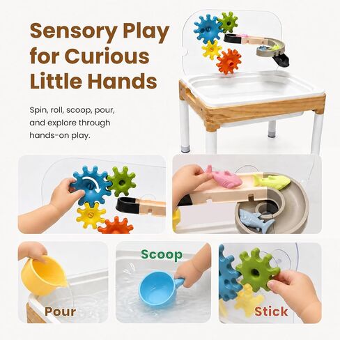 Woodtoe Water Table for Toddlers 1-3, Sensory Play Activity Table for Kids in Saudi Arabia