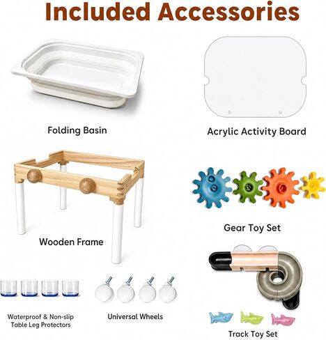 Woodtoe Water Table for Toddlers 1-3, Sensory Play Activity Table for Kids in Saudi Arabia