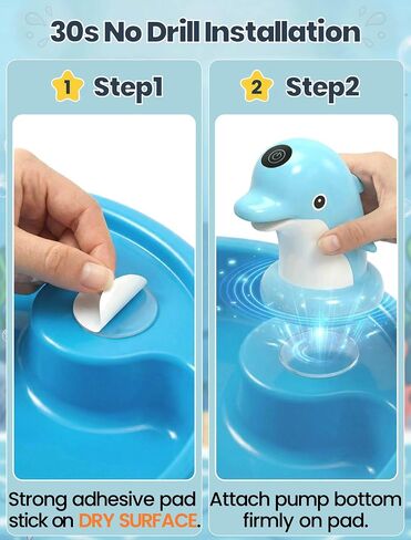 OKPOW Cute Dolphin Rechargeable Water Table Pump for Toddlers 1-3 in Saudi Arabia