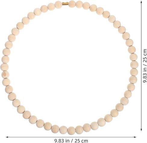 3pcs Wood Beaded Wreath Base Round Wood Wreath Frame in Kuwait