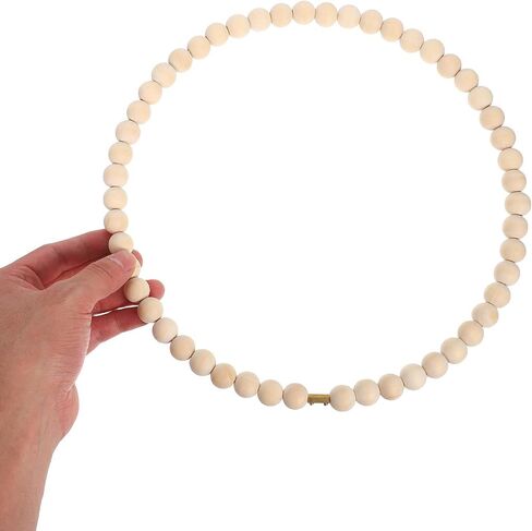 3pcs Wood Beaded Wreath Base Round Wood Wreath Frame in Kuwait