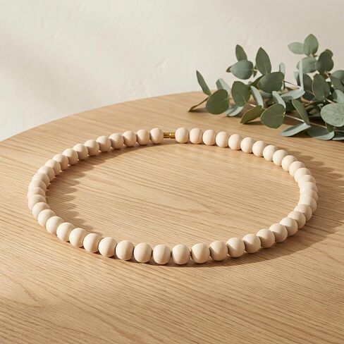 3pcs Wood Beaded Wreath Base Round Wood Wreath Frame in Kuwait