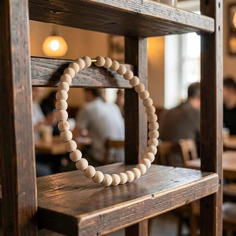 3pcs Wood Beaded Wreath Base Round Wood Wreath Frame in Kuwait
