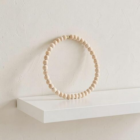 3pcs Wood Beaded Wreath Base Round Wood Wreath Frame in Kuwait