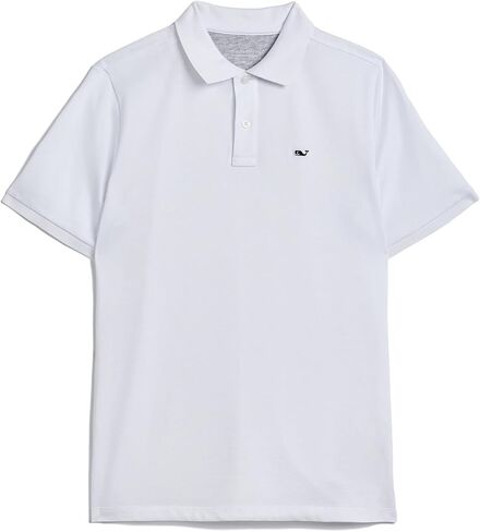 vineyard vines Boys' Edgartown Short-Sleeve Pique Polo, White Cap, Small in Kuwait