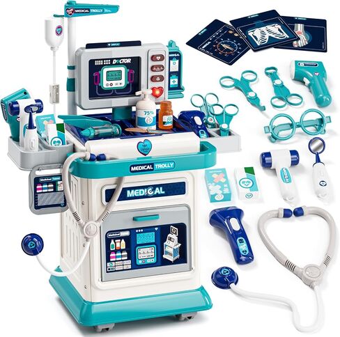Lehoo Castle Doctor Kit for Toddlers 3-5, Toys for Girls Boys 2-4 (Pink) in Kuwait