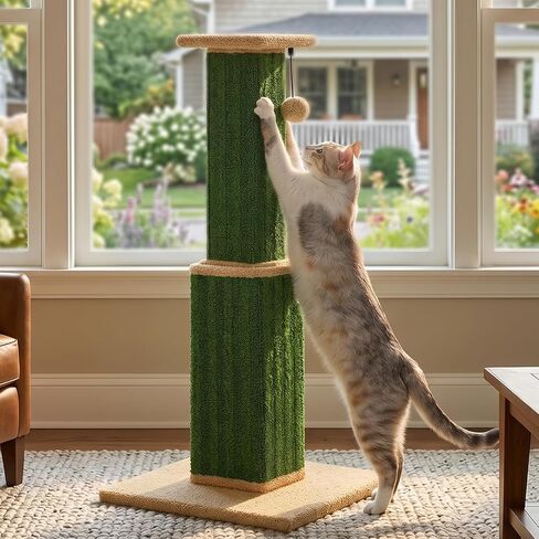 PAWZ Road Large Cat Scratching Post 32" Tall Black Cat Scratcher in Kuwait