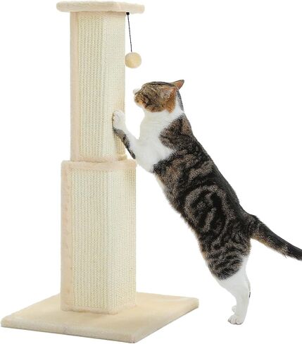 PAWZ Road Large Cat Scratching Post 32" Tall Black Cat Scratcher in Kuwait