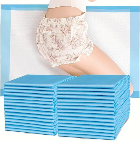 وسادات سرير SOFYFINE للاستعمال مرة واحدة للبالغين، مقاس 23 × 36 بوصة (100 قطعة)، وسادات سفلية ثقيلة الامتصاص للنساء بعد الولادة، وسادة تبول مضادة للماء لتغيير ملابس الأطفال، خراطيش طبية ممتازة in Kuwait