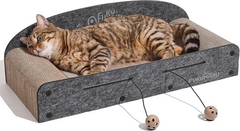 FUKUMARU Large Cat Scratcher Bed, 26 Inch Cat Scratching Bed Sofa Indoor in Saudi Arabia
