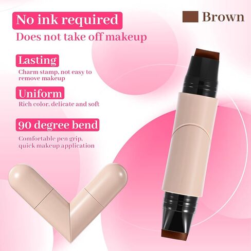Eyeliner Wing Stamp, 2 PCS Brown Foldable Stamp Eyeliner Winged in Kuwait