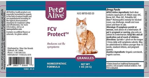 PetAlive FCV Protect Granules for Cat Respiratory Support - 2 Oz, 2 Pack in Kuwait