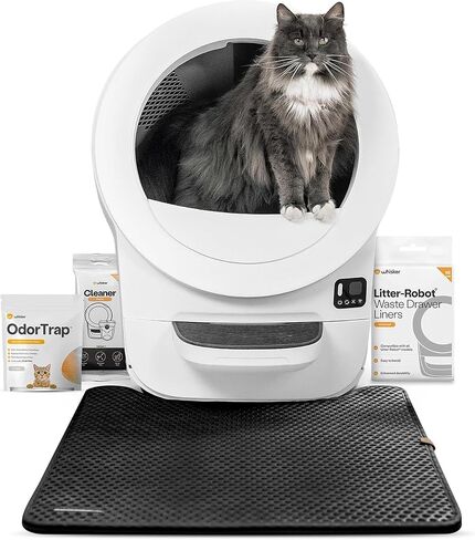 Whisker Litter-Robot EVO, Black - Automatic Self-Cleaning Cat Litter Box in Saudi Arabia