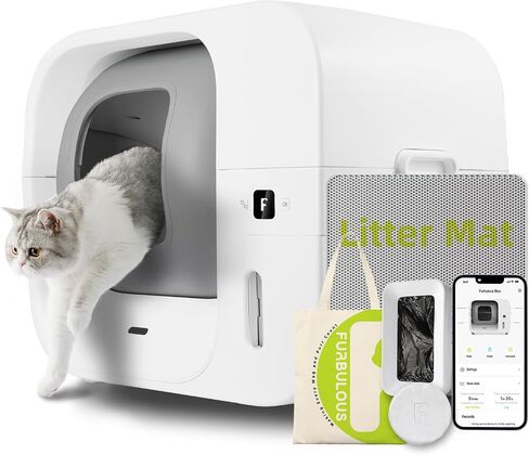 Furbulous True Odor-Free Self Cleaning and Self-Packing Cat Litter Box in Kuwait