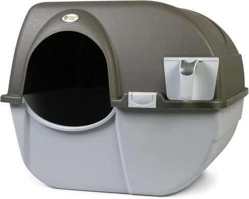 Omega Paw NRA15 Self Cleaning Litter Box Regular Size,Grey in Saudi Arabia