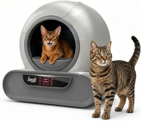 70L Anti-Pinch Feature Automatic Cat Litter Box, Self Cleaning Litter Box in Kuwait
