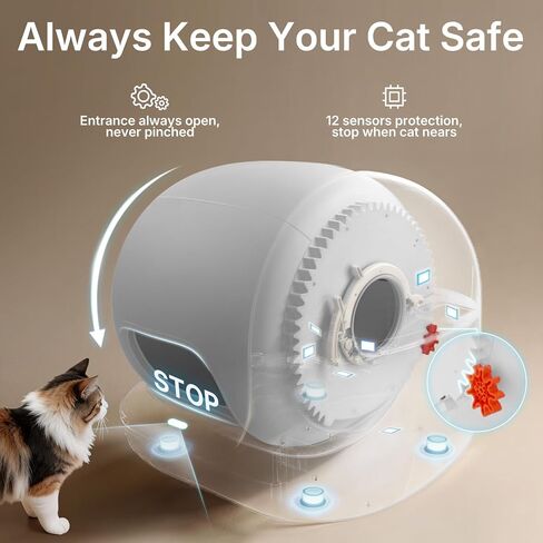 PETKIT Purobot Max 3 Automatic Litter Box Large Opening Odor Control Safety in Saudi Arabia