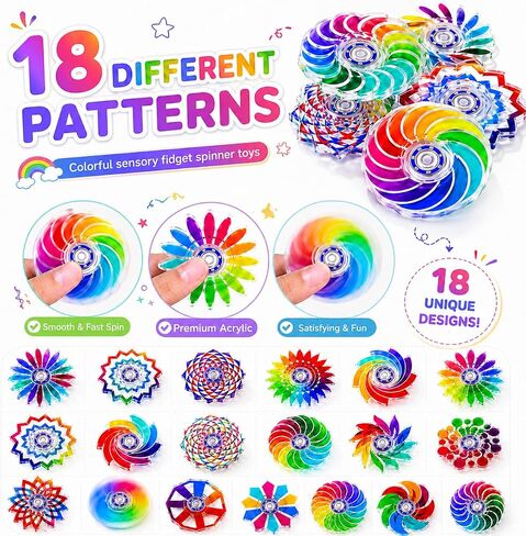 50Pcs Fidget Spinners Bulk Fidget Toys Classroom Treasure Box Prizes in Kuwait