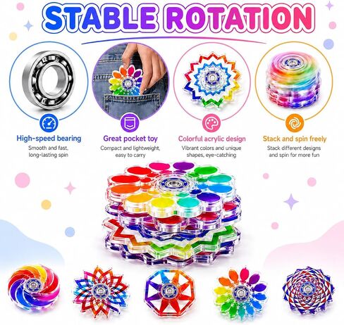 50Pcs Fidget Spinners Bulk Fidget Toys Classroom Treasure Box Prizes in Kuwait