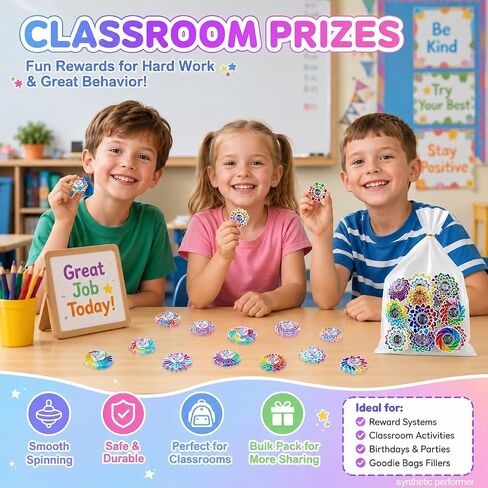 50Pcs Fidget Spinners Bulk Fidget Toys Classroom Treasure Box Prizes in Kuwait