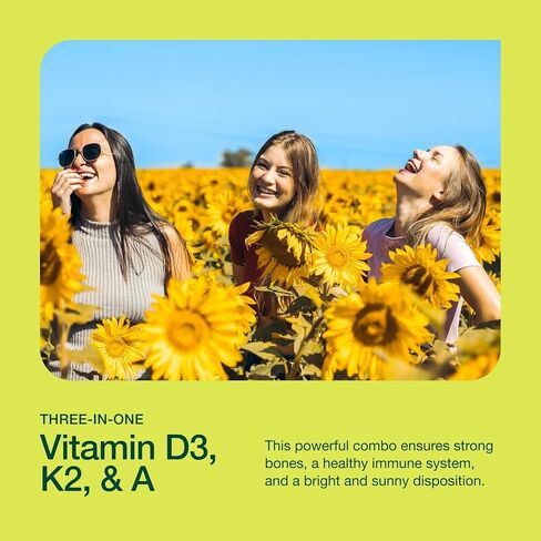 Fresh Nutrition Vegan Vitamin D3 + K2 Capsules - 5000 IU D3 + 100mcg K2 as MK-7 for Optimal Absorption - Immune Health, Bone Health, Mood - Non GMO - 90 Capsules, 3 Month Supply in Saudi Arabia