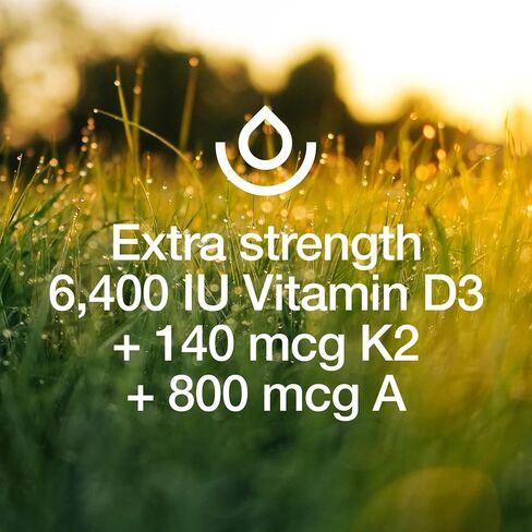 Fresh Nutrition Vegan Vitamin D3 + K2 Capsules - 5000 IU D3 + 100mcg K2 as MK-7 for Optimal Absorption - Immune Health, Bone Health, Mood - Non GMO - 90 Capsules, 3 Month Supply in Saudi Arabia