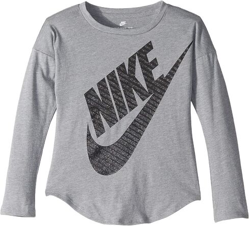 Nike Girls' Little Long Sleeve Sportswear Graphic T-Shirt in Kuwait