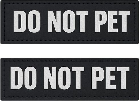 Albcorp Reflective Service Dog Patches with Hook Backing for Service Animal Vests /Harnesses Large (6 X 2) Inch in Kuwait