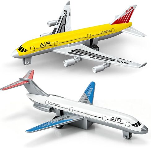 2 Pack Airplane Toys for 3 4 5 6 7 Years Old Boys, Diecast Planes in Kuwait