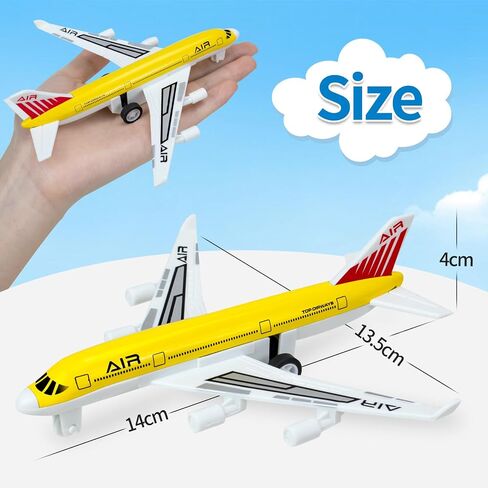 2 Pack Airplane Toys for 3 4 5 6 7 Years Old Boys, Diecast Planes in Kuwait