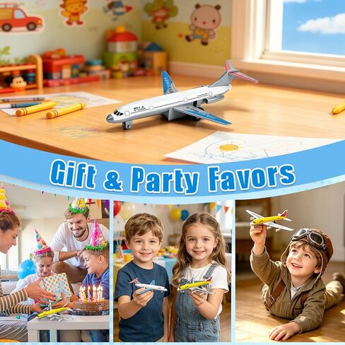 2 Pack Airplane Toys for 3 4 5 6 7 Years Old Boys, Diecast Planes in Kuwait