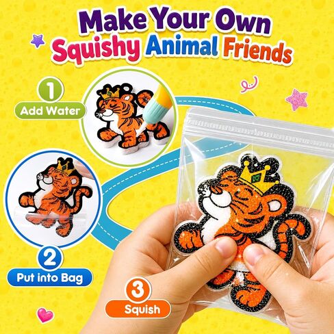 JMMICO 86 PCS Paint & Puff Kit, Low Mess Crafts for Kids Ages 4-8 in Saudi Arabia