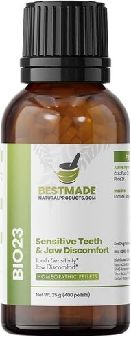 Sensitive Teeth Nerve Support – Homeopathic Solution for Daily Oral Discomfort & Post-Dental Procedures – Natural Aid for Mouth & Teeth Sensitivity, Promotes Better Oral Health – By Bestmade Natural Products in Kuwait