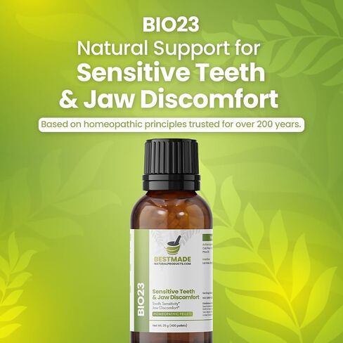 Sensitive Teeth Nerve Support – Homeopathic Solution for Daily Oral Discomfort & Post-Dental Procedures – Natural Aid for Mouth & Teeth Sensitivity, Promotes Better Oral Health – By Bestmade Natural Products in Kuwait