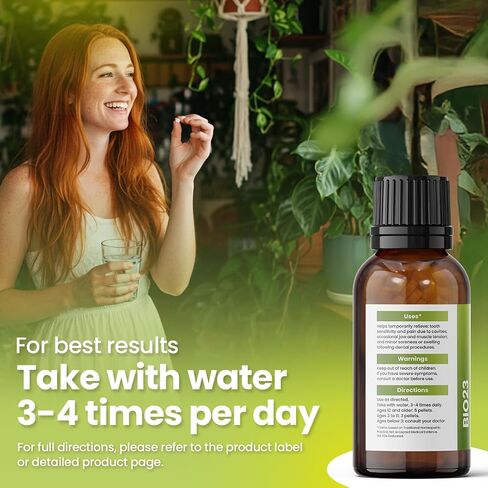 Sensitive Teeth Nerve Support – Homeopathic Solution for Daily Oral Discomfort & Post-Dental Procedures – Natural Aid for Mouth & Teeth Sensitivity, Promotes Better Oral Health – By Bestmade Natural Products in Kuwait