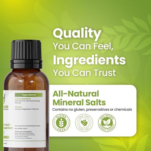 Sensitive Teeth Nerve Support – Homeopathic Solution for Daily Oral Discomfort & Post-Dental Procedures – Natural Aid for Mouth & Teeth Sensitivity, Promotes Better Oral Health – By Bestmade Natural Products in Kuwait