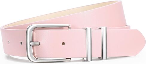 VONMELLI Women's Soft Faux Leather Belt for Jeans Pants Dress Fashion Ladies Waist Belt with Gold/Silvery Buckle in Saudi Arabia