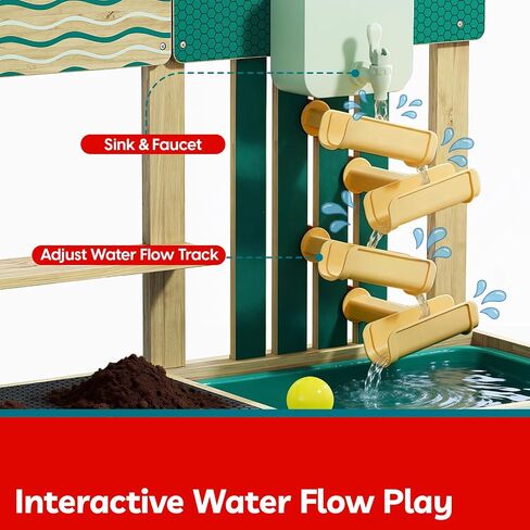 TOP BRIGHT 2026 Upgraded Mud Kitchen for Kids, Water & Sand Play in Saudi Arabia
