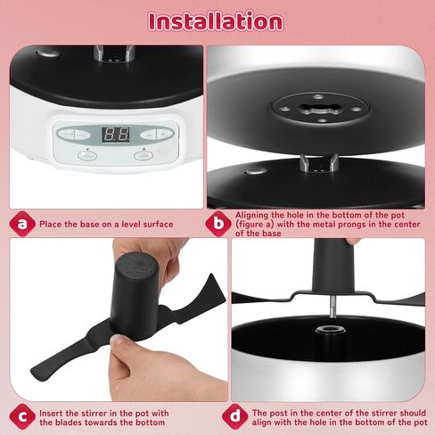 Automatic Jam and Jelly Maker 1000W, Electric Jam Jelly & Sauce Machine 2L Per Batch (≈4 x 16OZ), Electric Pot Stirrer Machine Non-Stick Self Stirring Pot BPA-Free, Replace Ball Fresh Jam Maker in Saudi Arabia