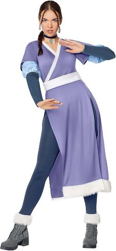 Spirit Halloween Avatar The Last Airbender Adult Katara Costume | Officially Licensed | Nickelodeon | Group Costume in Kuwait