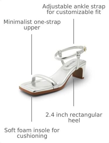 DREAM PAIRS Women's Heels Open Toe Ankle Strap Square Cute Wedding Party Sandals Comfort Dress Shoes in Kuwait