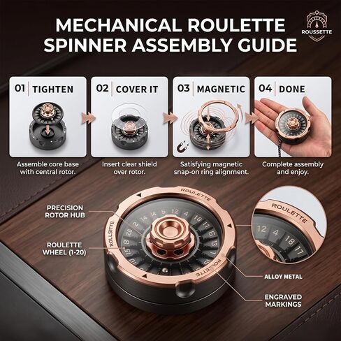 D20 Metal Fidget Spinner, Mechanical Roulette DND Dice Spin for Adults in Saudi Arabia