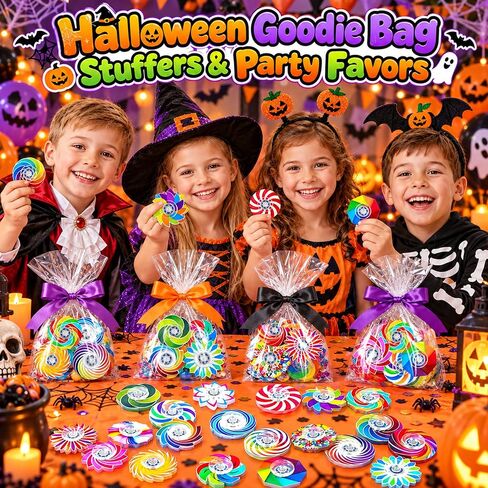 50Pcs Fidget Spinner Toys Bulk Classroom Prize, Halloween Party Favors in Kuwait