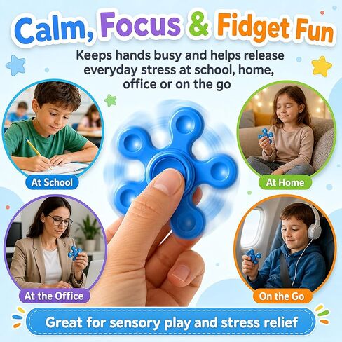 120pcs Fidget Spinners Bulk for Classroom Prizes, Sensory Fidget Toys Bulk Halloween Goodie Bags Stuffers Party Favors for Kids 4-8-12 Birthday Gifts in Saudi Arabia