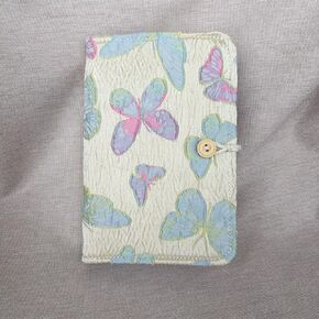 Lotus Yarns Durable Circular Needle Storage Case, Embroidery Box with 13 Cotton Fabric Organized Pockets, Ideal for Knitting & Crochet Collection (Sea of ​​Flowers on Gray Background) in Kuwait