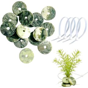 LUOTIVON 24 Sets Aquarium Stone Plant Weights with Cable Ties for Fish Tank in Kuwait